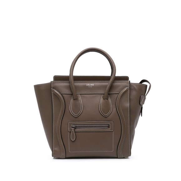 Pre-Loved Celine Micro Leather Luggage Tote - Picture 1 of 11